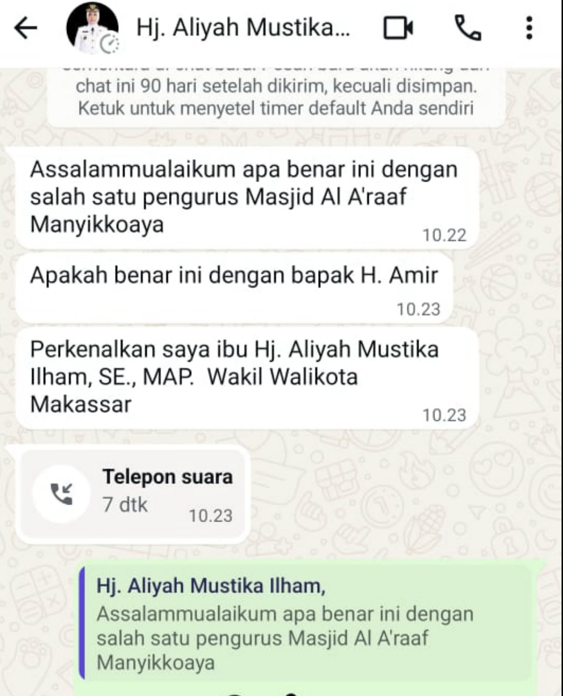Penipuan Berkedok Sumbangan Masjid Catut Nama Aliyah Mustika Ilham