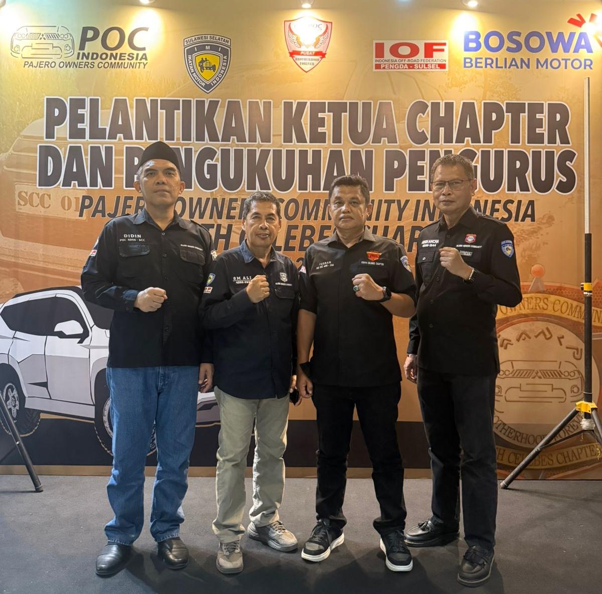 Pelantikan Pengurus Chapter POC SCC, Om Ali Serukan Nilai Kekompakan dan Solidaritas