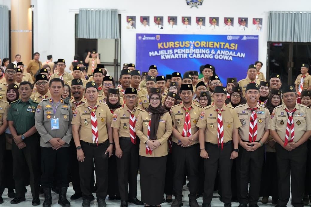 180 Pengurus Gerakan Pramuka Ikut Kursus Orientasi Mabi-Andalan Kwarcab Gowa