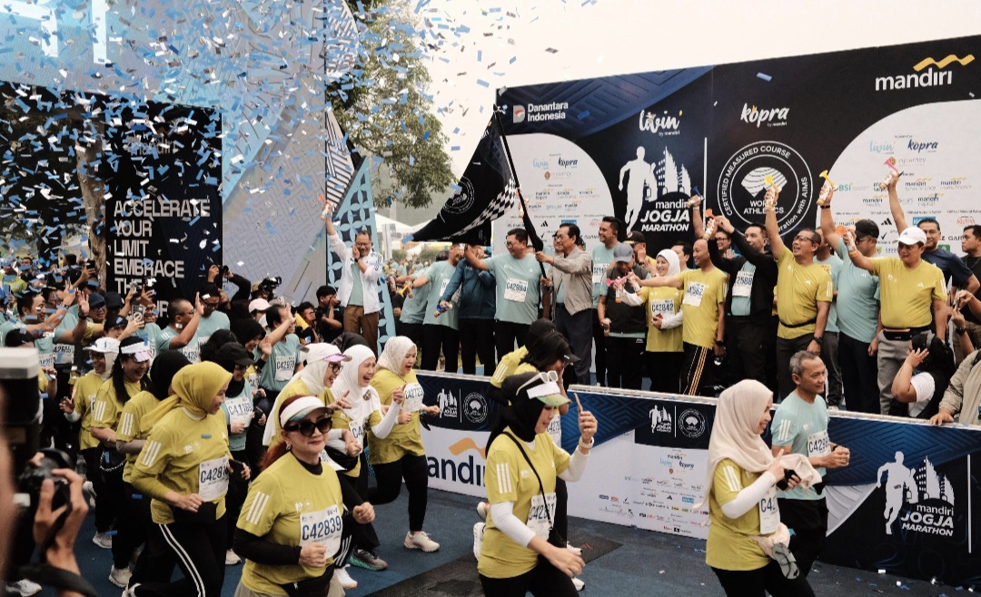 Rekor! Mandiri Jogja Marathon 2025 Capai Puncak, 9.200 Pelari dan NDX AKA Ramaikan Prambanan