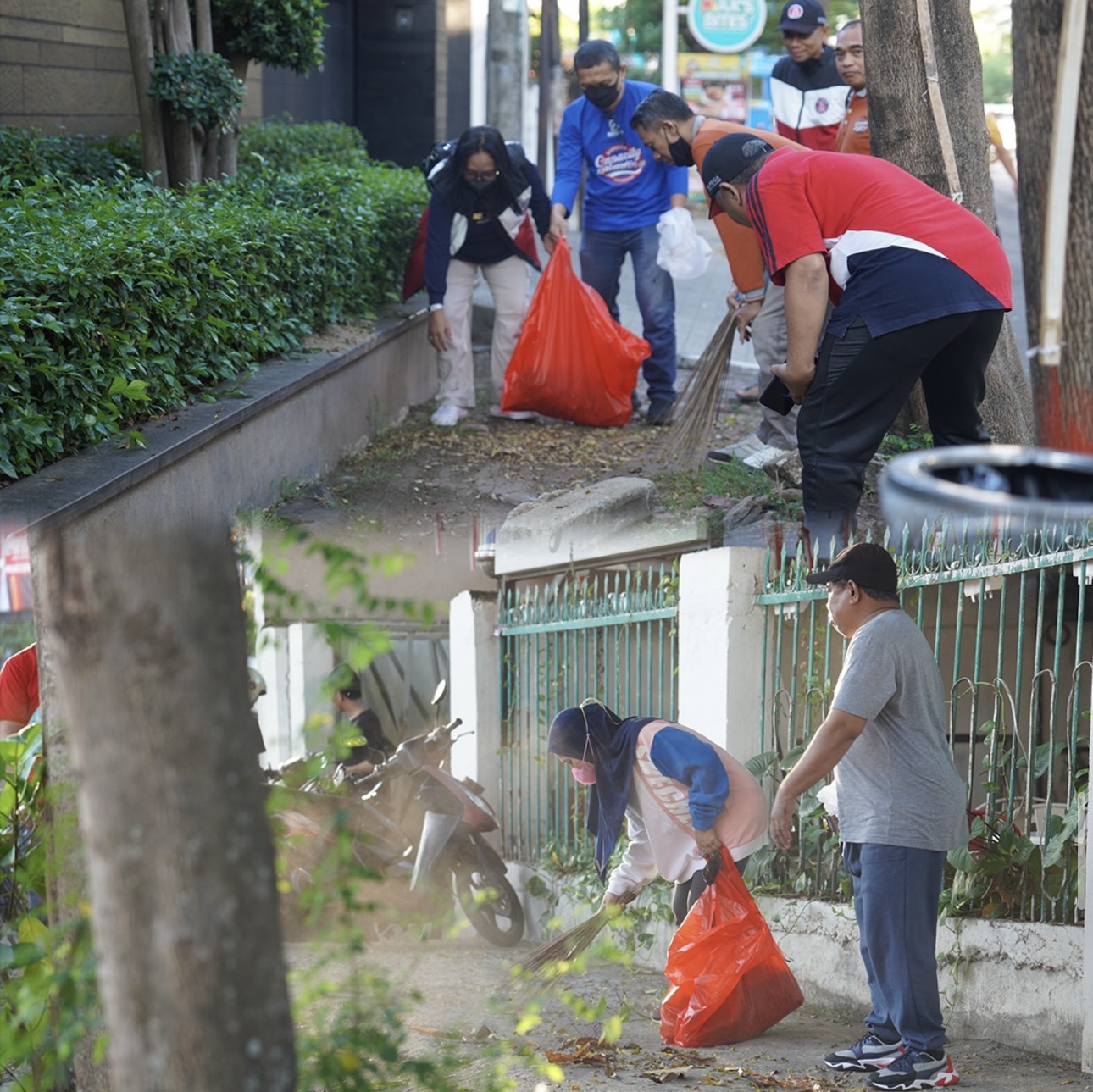 Gerakan WCD, Bapenda Makassar Bergotong Royong Kerja Bakti di Jl. Haji Bau