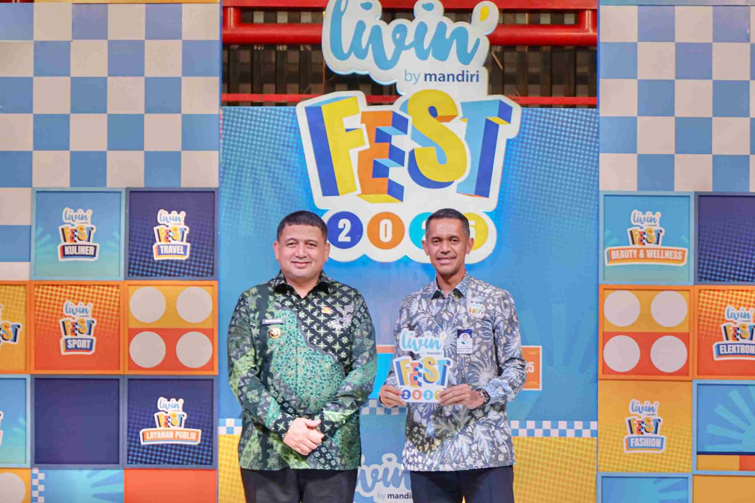 Bank Mandiri Resmi Buka Livin’ Fest 2025 di Makassar, Sinergikan UMKM dan Industri Kreatif