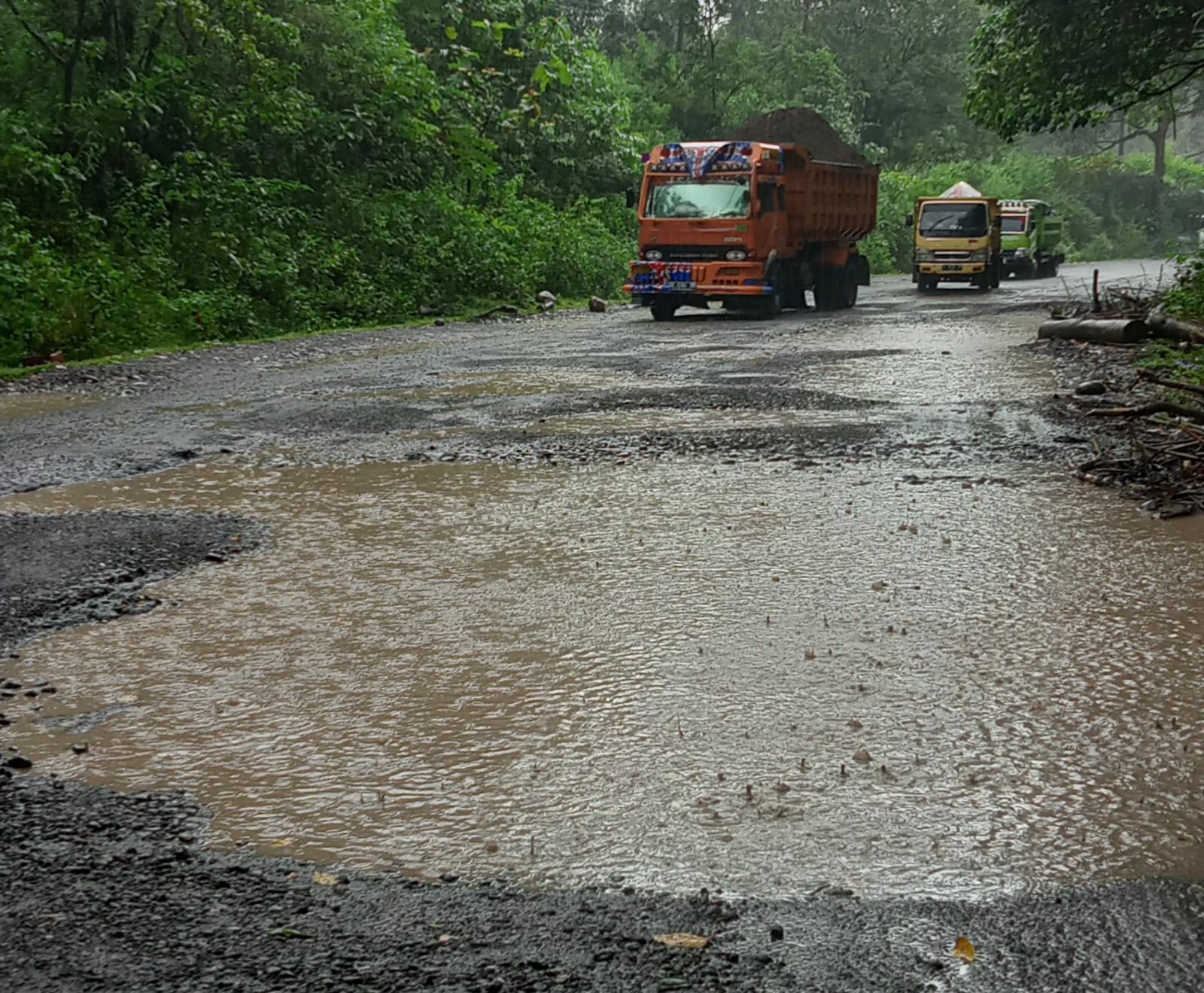 Poros Malino Rusak Berat, Pengguna Jalan Seolah Melintas di Jalan Ternak
