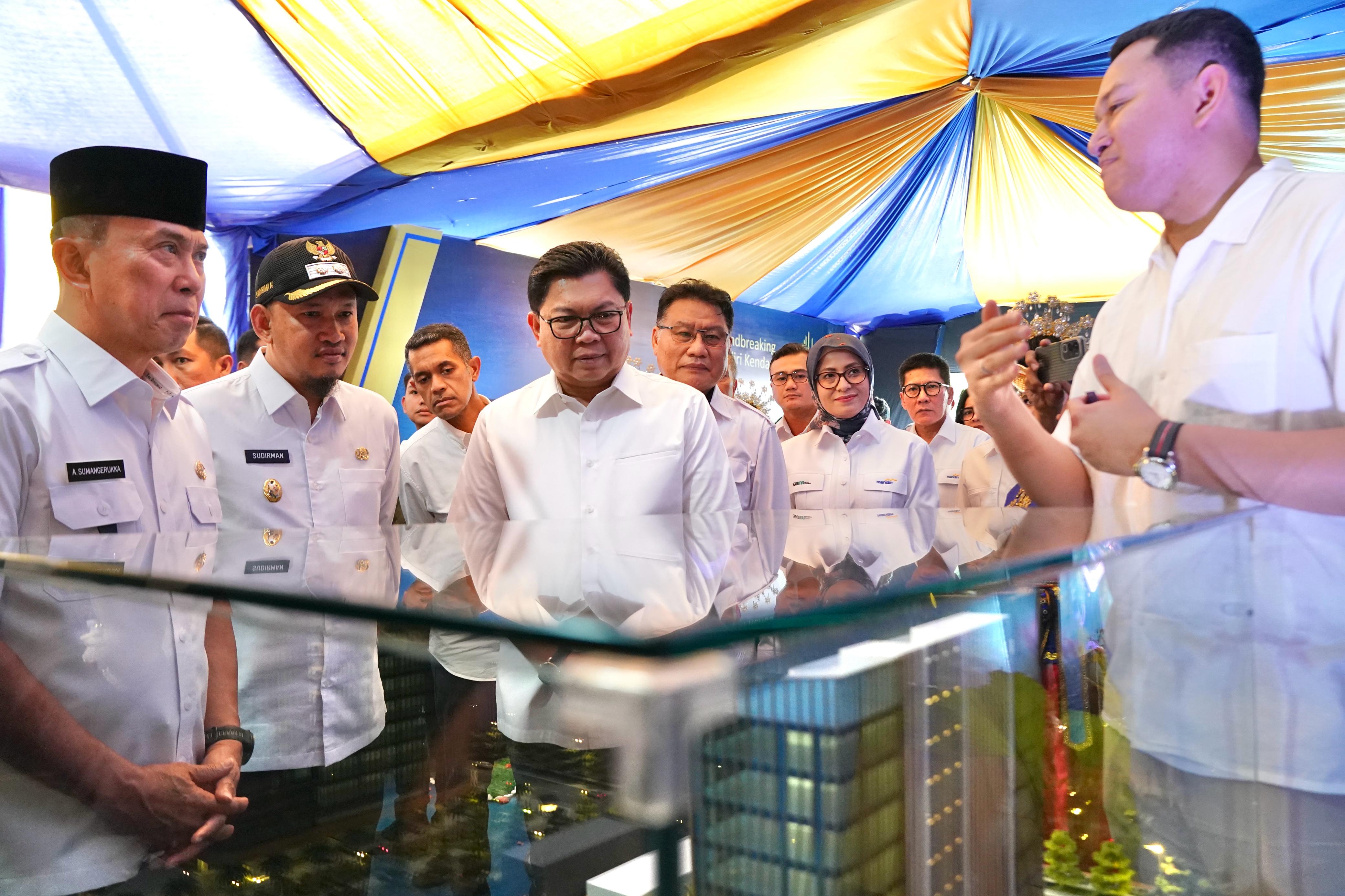 Bank Mandiri Groundbreaking Menara Mandiri Kendari, Wujud Ekspansi Layanan Keuangan di Sultra