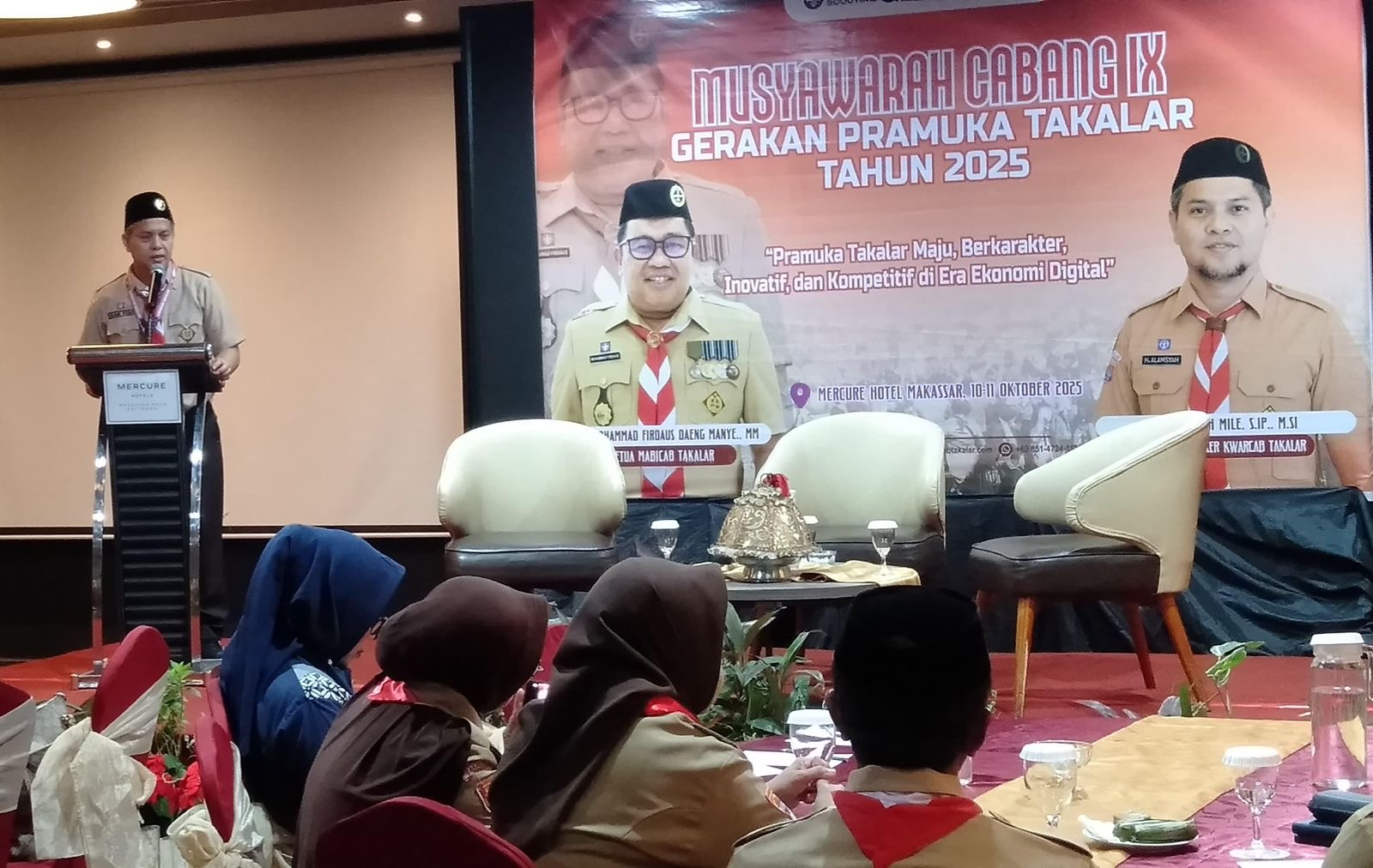 H. Alamsyah Mile Nahkodai Kwarcab Pramuka Takalar, Muscab IX Usung Semangat Maju dan Inovatif di Era Digital