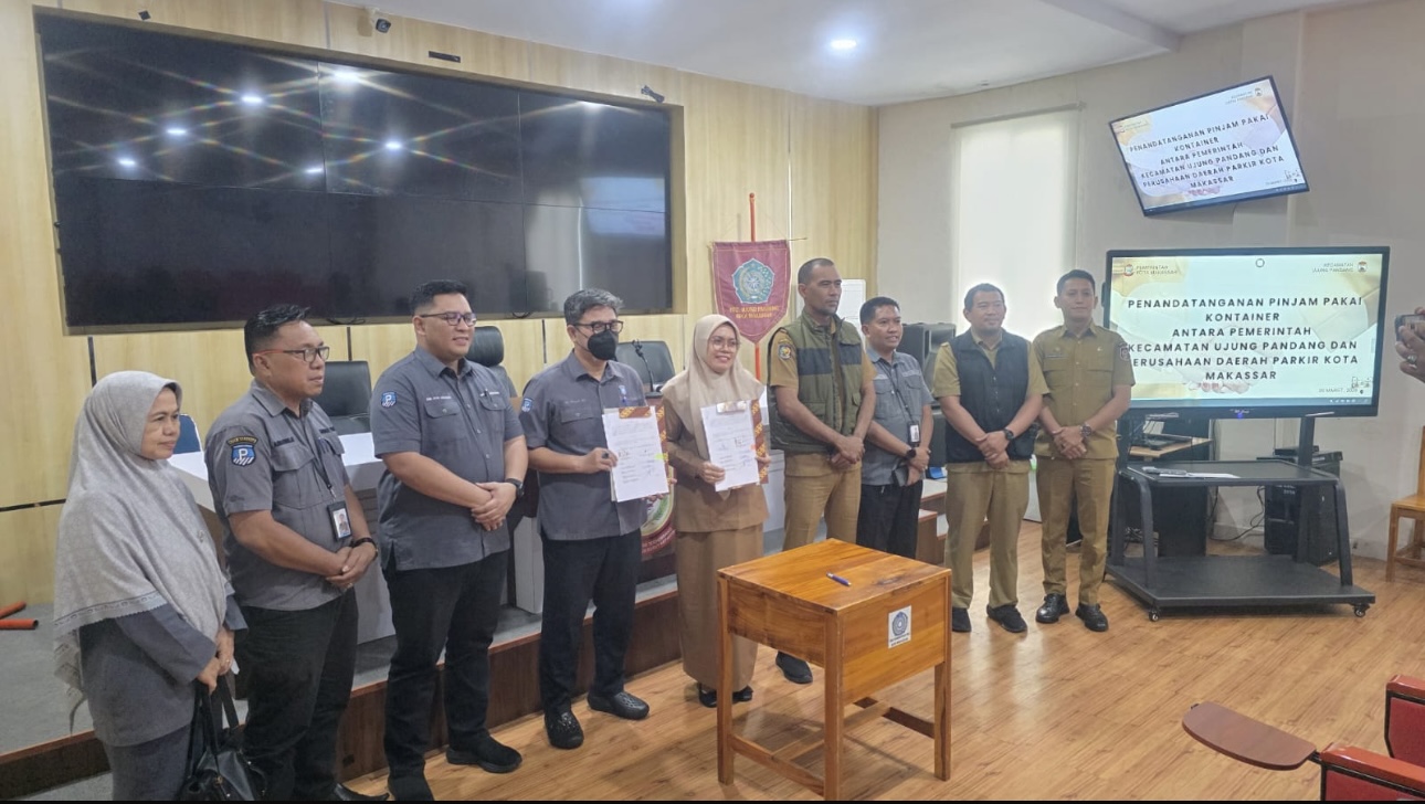 PD Parkir–Kecamatan Ujung Pandang Sepakat Manfaatkan Kontainer Makassar Recover Operasional Parkir
