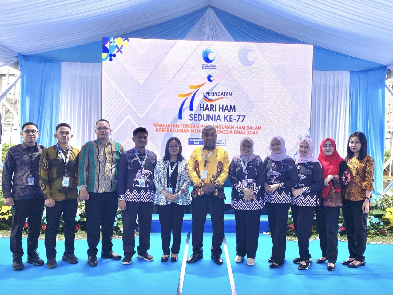 Perkuat Pembangunan HAM, Kemenham Sulsel Hadiri Puncak Peringatan Hari HAM Sedunia