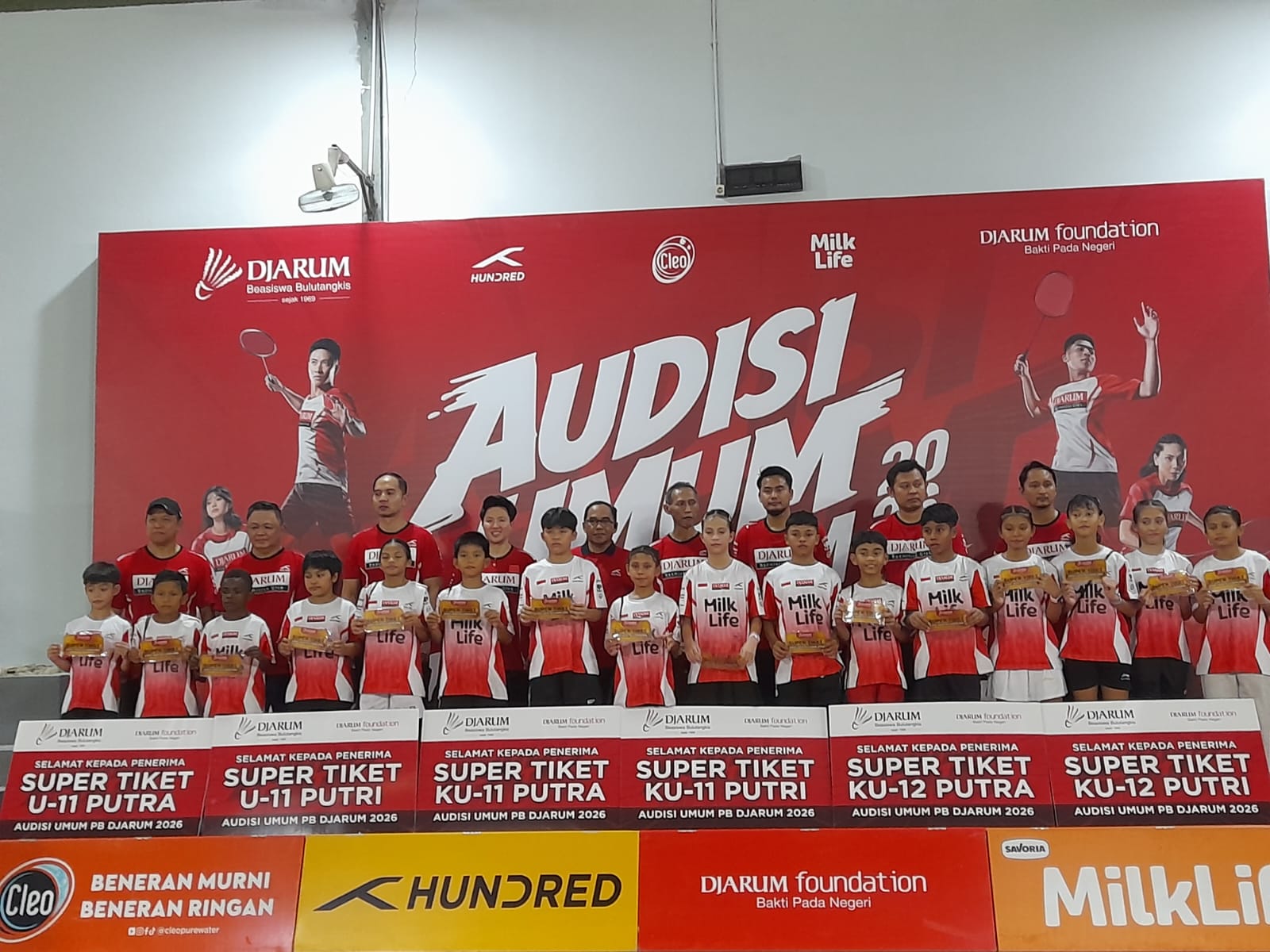 16 Atlit Muda Lolos Audisi PB Djarum 2026 di Makassar