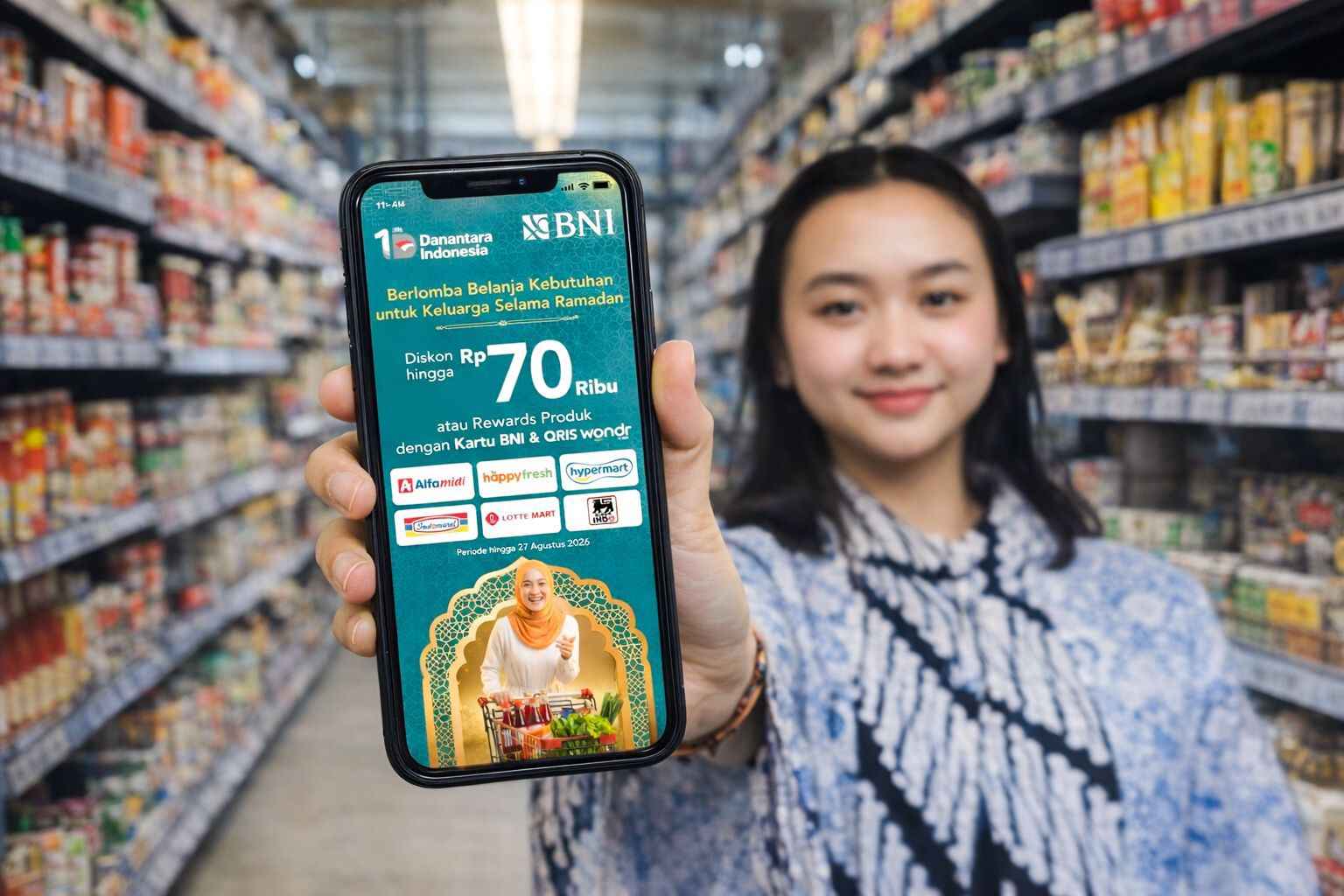 BNI Tawarkan Diskon Belanja Ramadan hingga Rp70.000 di Berbagai Ritel Modern