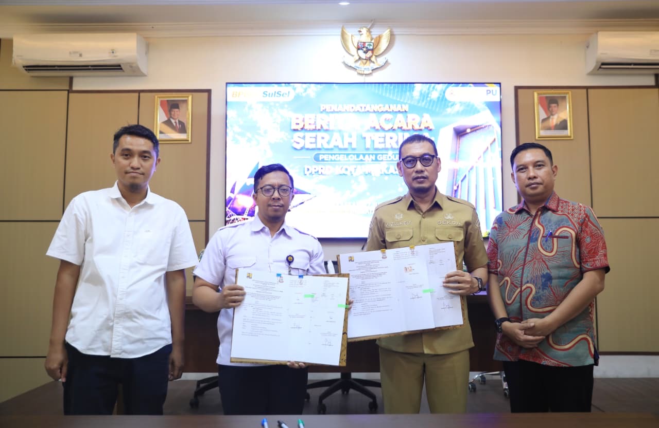 BAST Gedung Sayap Rampung, Sekda Makassar Tekankan Percepatan Administrasi Pembangunan Gedung Utama DPRD