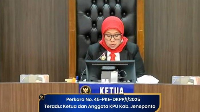 DKPP Sanksi Peringatan  KPU Jeneponto