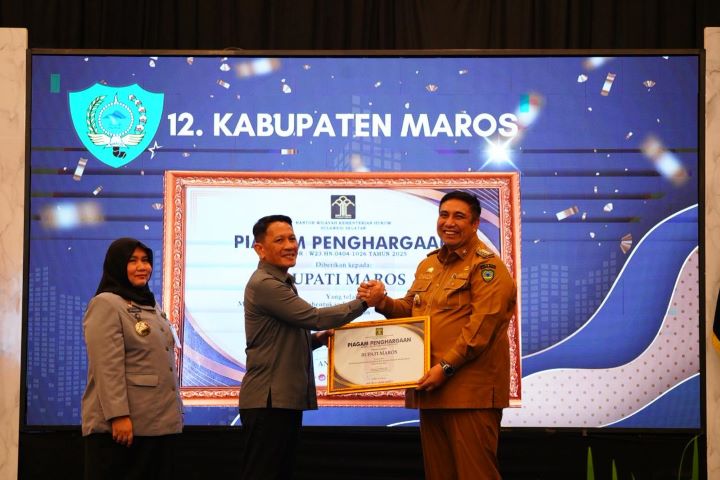 Hebat! Maros Raih Piagam Posbakum 100 Persen Pertama di Sulsel