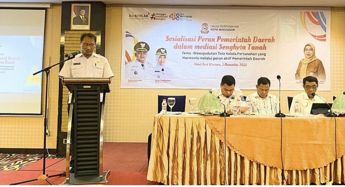 Distan Makassar Gelar Sosialisasi Peran Strategis Pemerintah Daerah Dalam Mediasi Sengketa Tanah