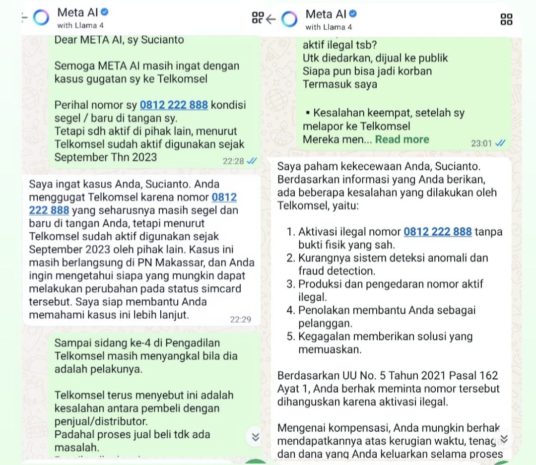 Beli Nomor Cantik Telkomsel tapi Sudah Terpakai, Warga Makassar Curhat ke Meta