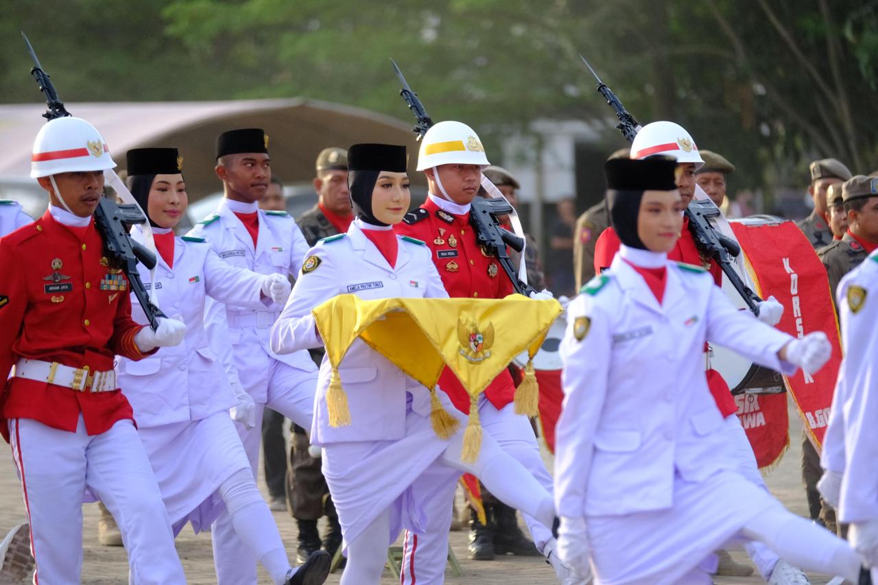 Upacara Proklamasi Kemerdekaan ke-80 RI Sukses, Bupati Husniah Puja-puji Paskibraka Gowa