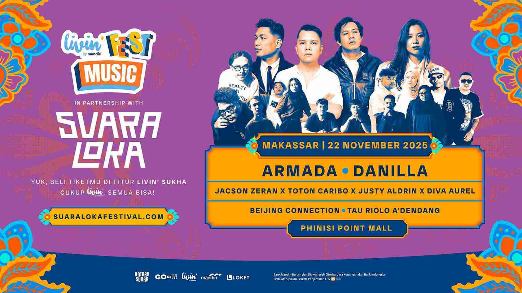 Armada dan Danilla Ramaikan Livin’ Music Fest Makassar