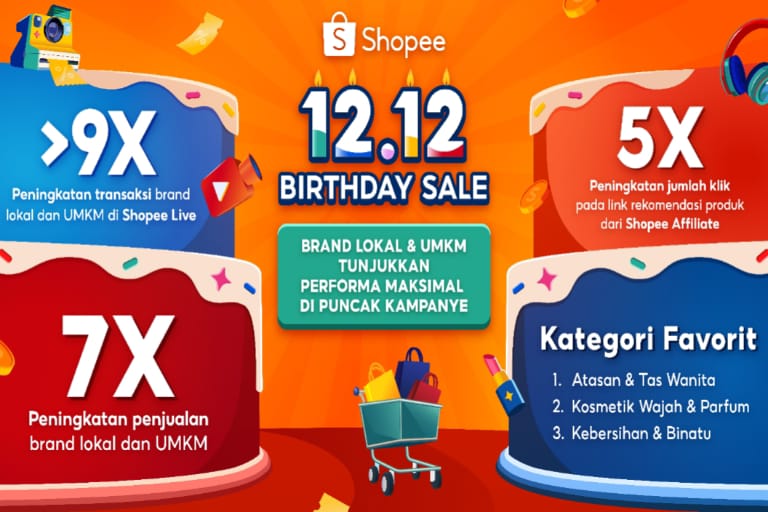 Shopee 12.12 Birthday Sale: Brand Lokal dan UMKM Catatkan Peningkatan Penjualan Hingga 7 Kali Lipat!