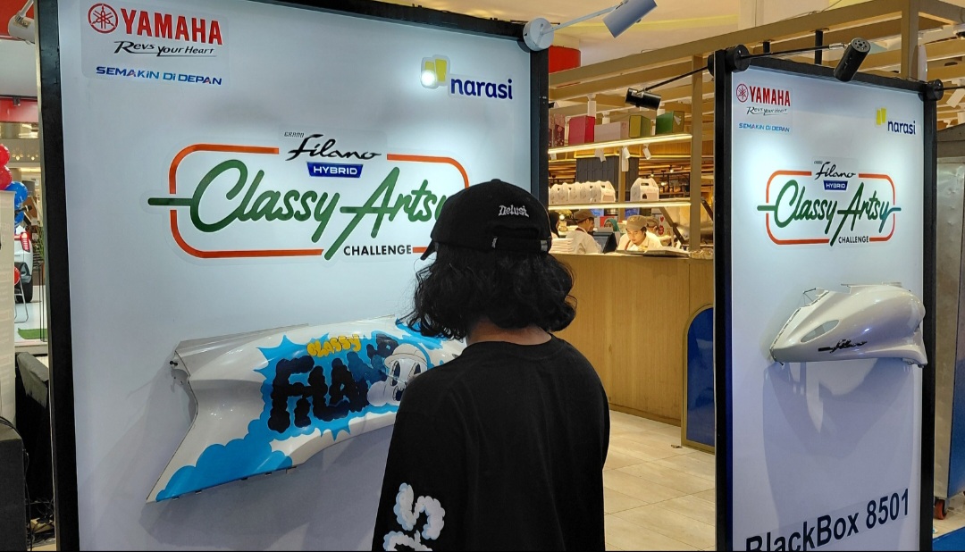 Seniman Makassar Sulap Bodi Yamaha Jadi Kanvas di Classy Artsy Challenge