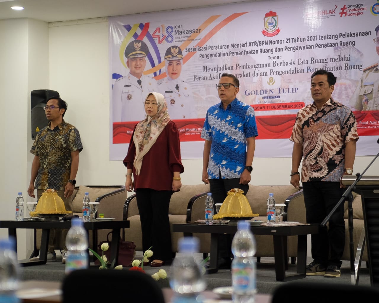 Distaru Makassar Sosialisasikan Permen ATR/BPN Tentang Pelaksanaan Pengendalian Pemanfaatan Ruang