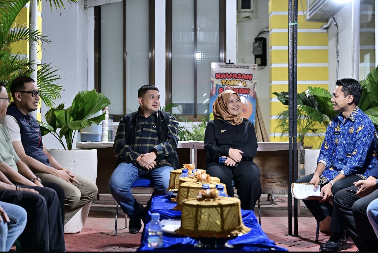 Munafri-Aliyah Pantau Persiapan Pemilihan RT/RW di Kecamatan Ujung Pandang