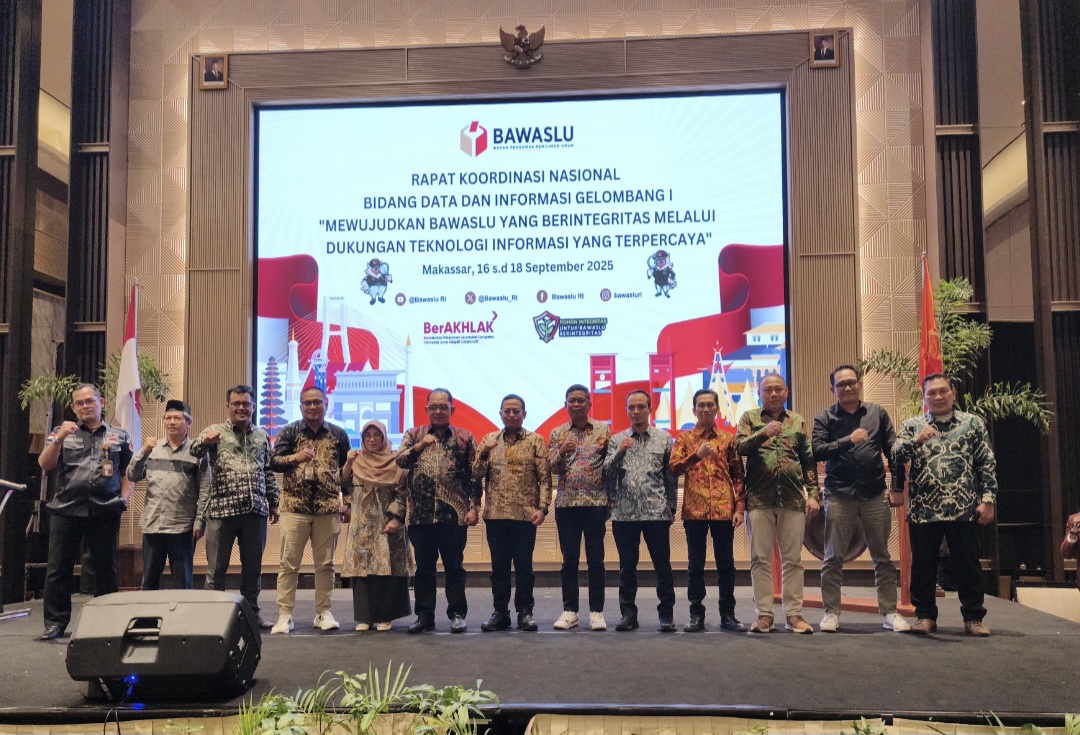 Bawaslu Gelar Rakornas Data dan Informasi di Makassar, Perkuat Pengawasan Pemilu Berbasis Teknologi