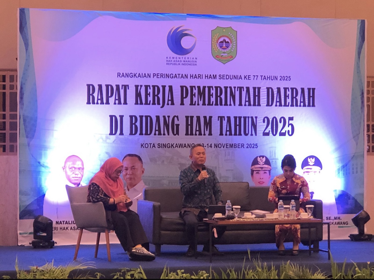 Hadiri Rapat Kerja Bidang HAM, Kakanwil KemenHAM Sulsel Ikut Dorong Penguatan Implementasi HAM di Daerah