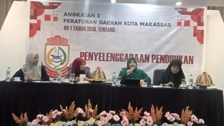 Legislator Makassar Andi Suhada Gelar Sosper Perda tentang Penyelenggaraan Pendidikan