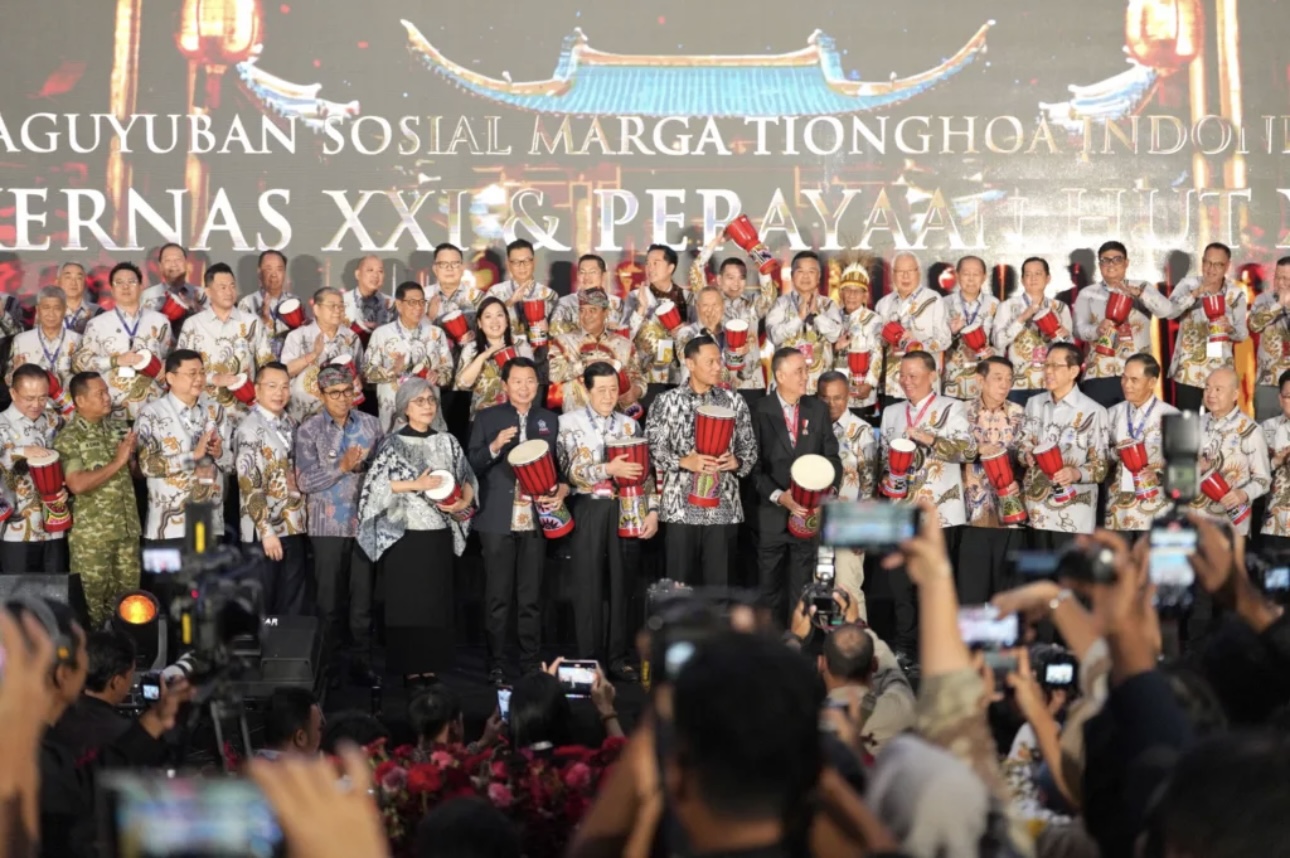 AHY Hadiri Rakernas XXI dan HUT PSMTI , Gaungkan Semangat Kolaborasi Membangun Negeri