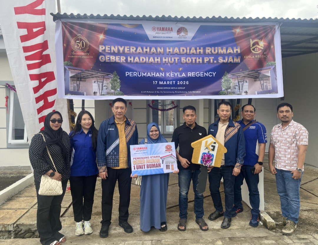 Beli Motor Yamaha, Warga Gowa Dapat Hadiah Rumah dari SJAM