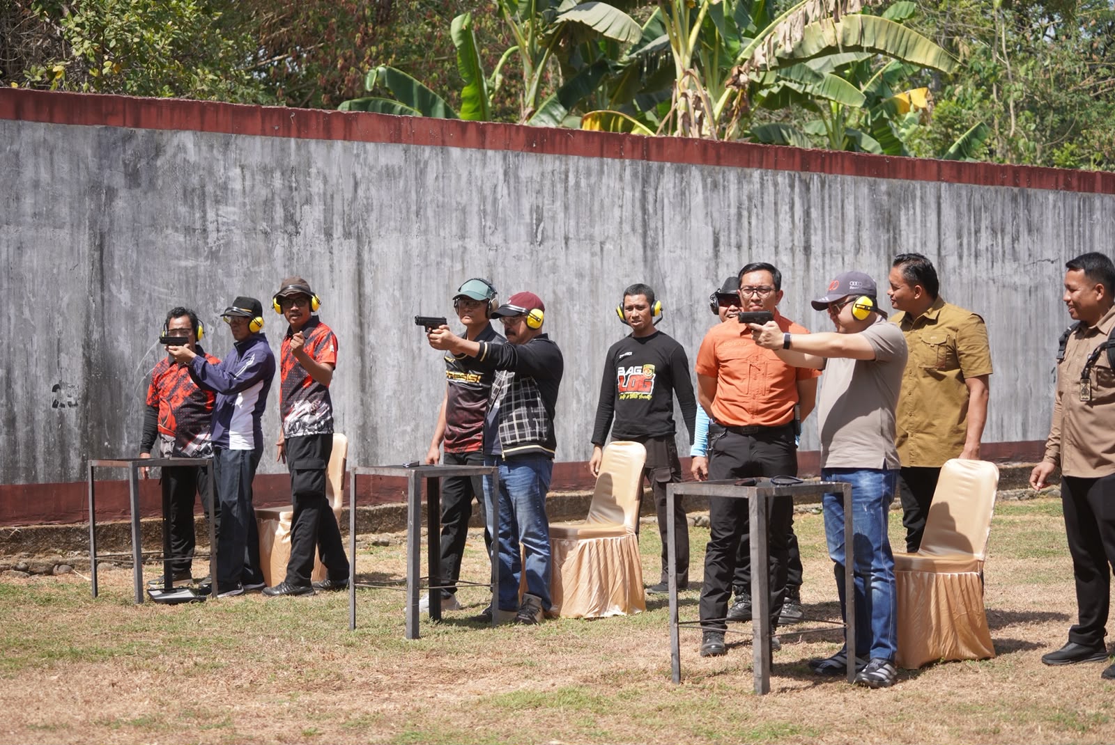 Eksebisi Menembak Polresta Gowa Ajang Perkuat Sinergitas Forkopimda