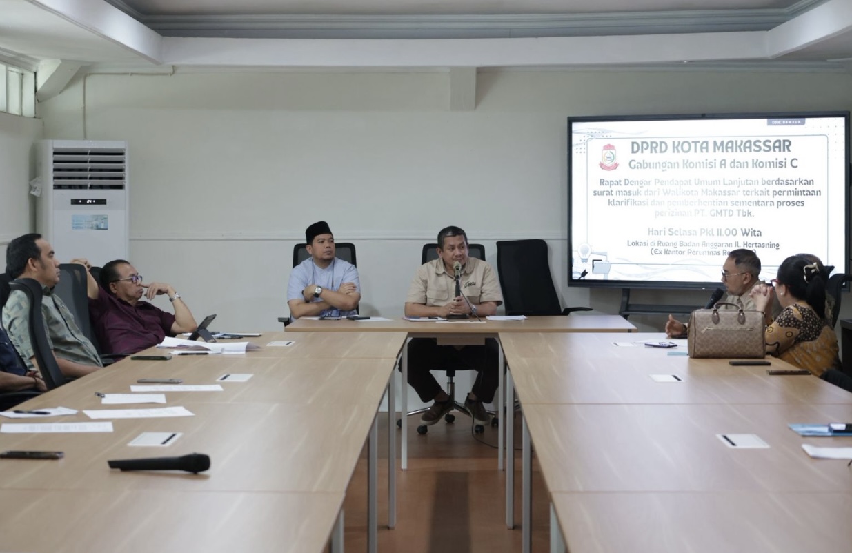 DPRD Makassar Desak GMTD Segera Serahkan Fasum-Fasos