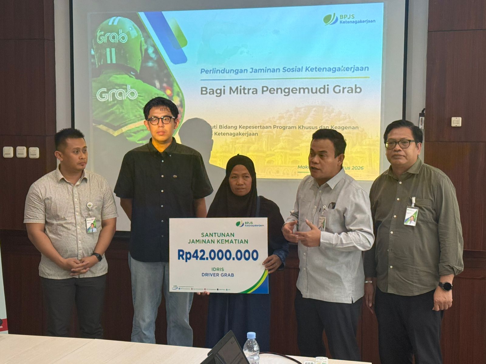 BPJS Ketenagakerjaan Perkuat Perlindungan Jaminan Sosial bagi Mitra Pengemudi Grab di Makassar