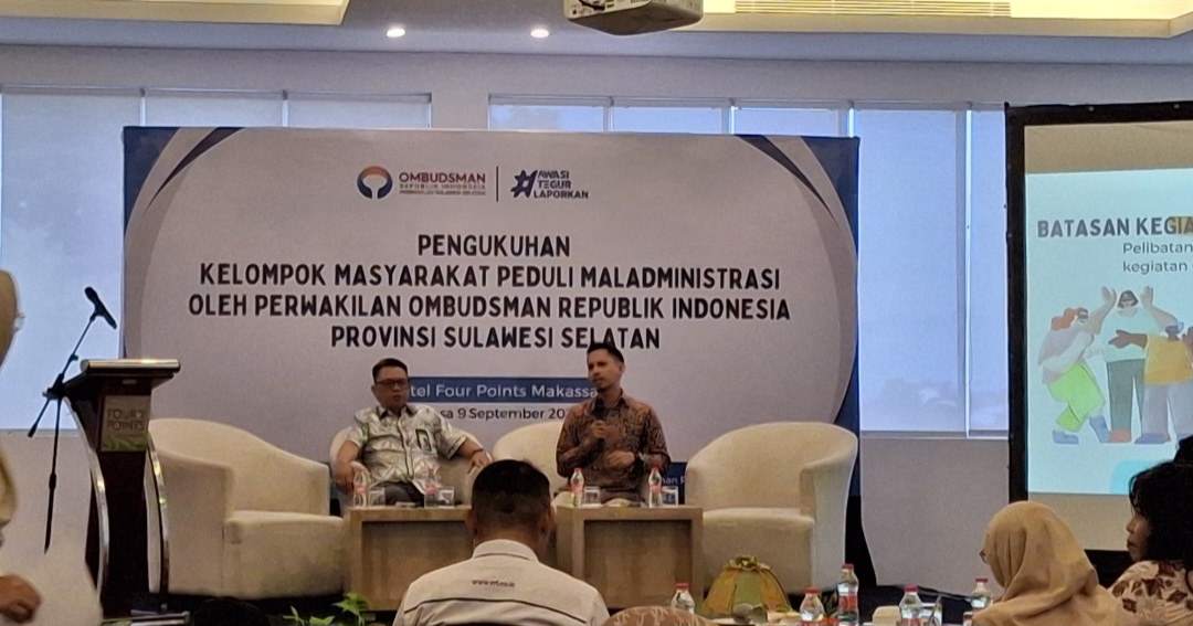 Ombudsman Sulsel Kukuhkan Kelompok Masyarakat Peduli Maladministrasi