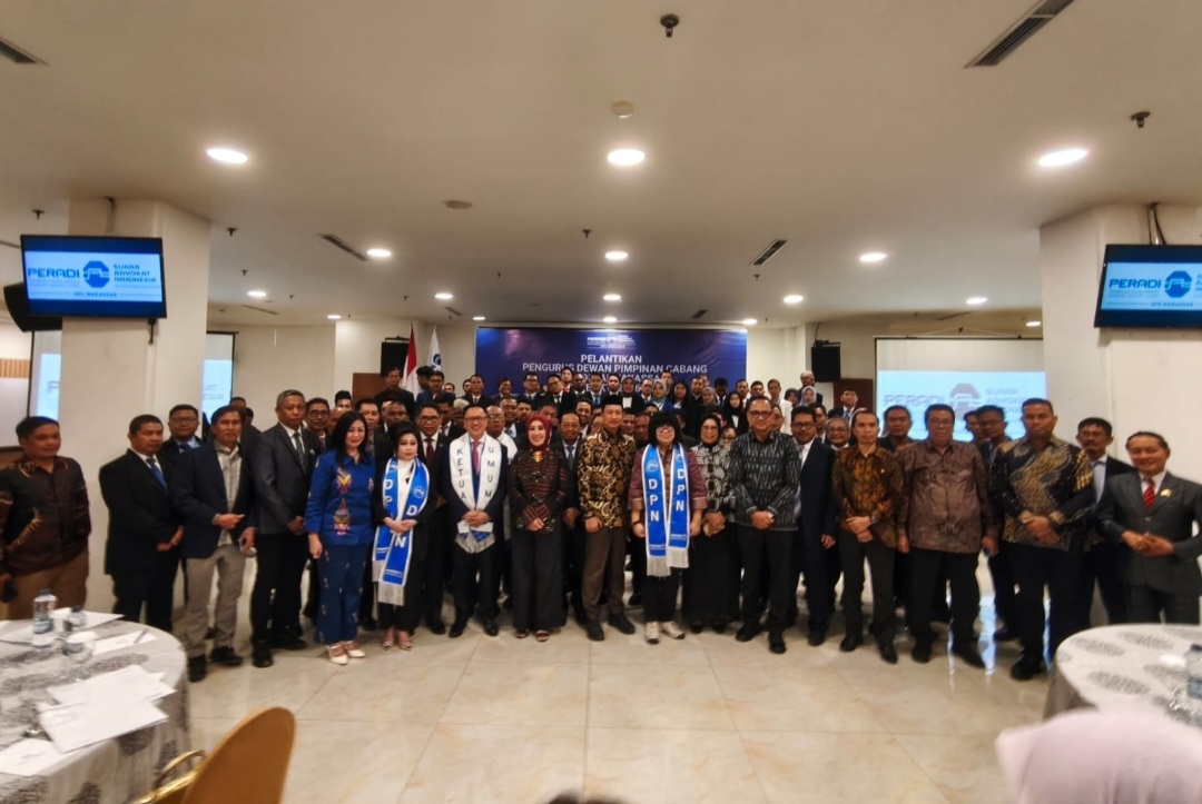 Pelantikan Pengurus PERADI SAI Makassar  Periode 2026–2030 Dihadiri  Deretan Tokoh 