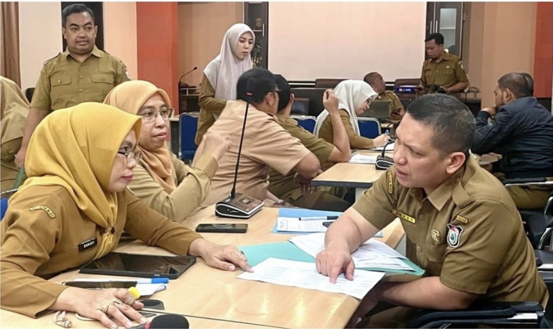 Sekretaris Dinas Pertanahan Kota Makassar Hadiri Pertemuan Pemantauan Tindak Lanjut Temuan Inspektorat