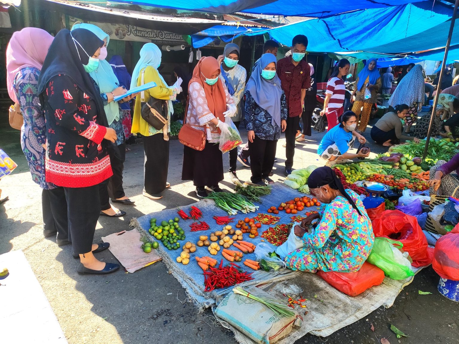 Kembali Lakukan Pengawasan PSAT, DKP Makassar Sasar Pasar Cidu