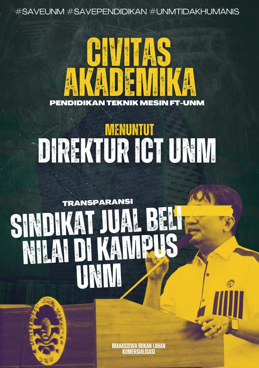 Civitas Akademika Teknik Mesin FT-UNM Desak Transparansi Sindikat Nilai