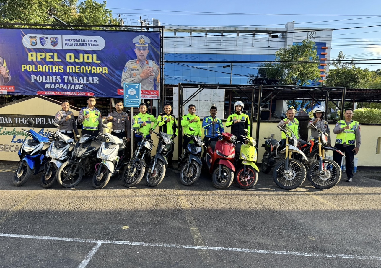 Satlantas Polres Takalar Bubarkan Balap Liar Subuh Hari di Galesong, 11 Motor Diamankan