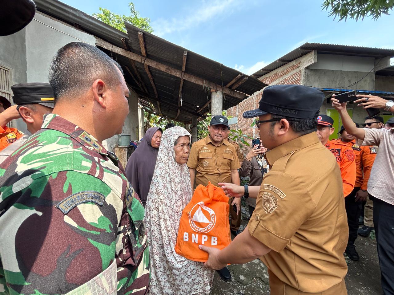 BPBD Gowa Siapkan 120 Paket Bantuan Sembako Bagi Korban Angin Puting Beliung
