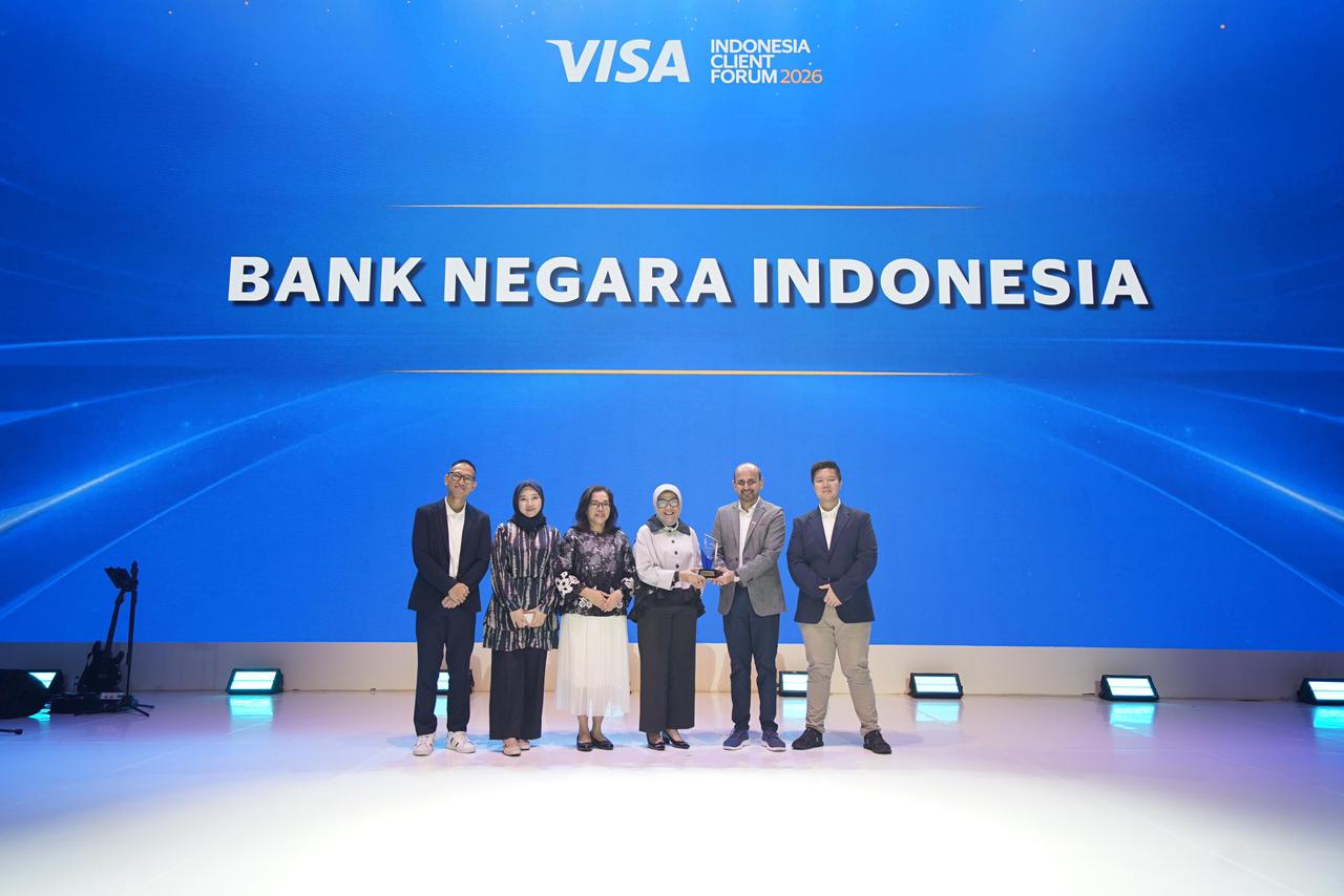 BNI Raih 4 Penghargaan di Visa Indonesia Client Forum 2026 Awards