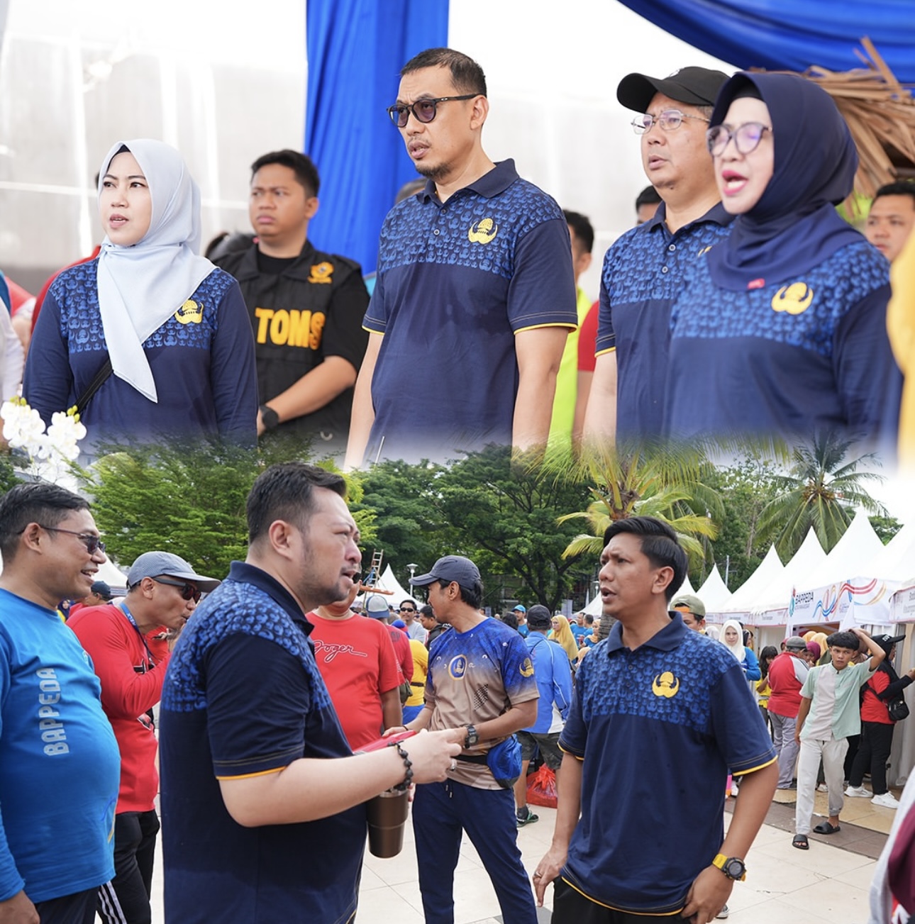 Bapenda Makassar Hadiri Jalan Sehat HUT Kota Makassar ke-418 dan HUT KORPRI ke-54