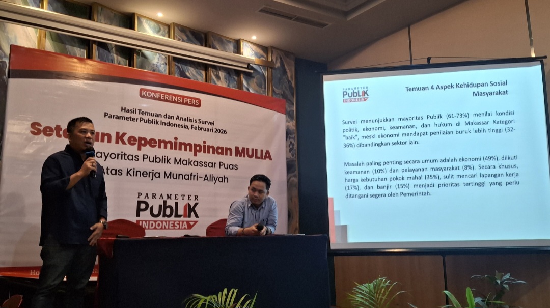 Survei PPI: 80,1  Persen Warga Puas Setahun Kepemimpinan Munafri–Aliyah