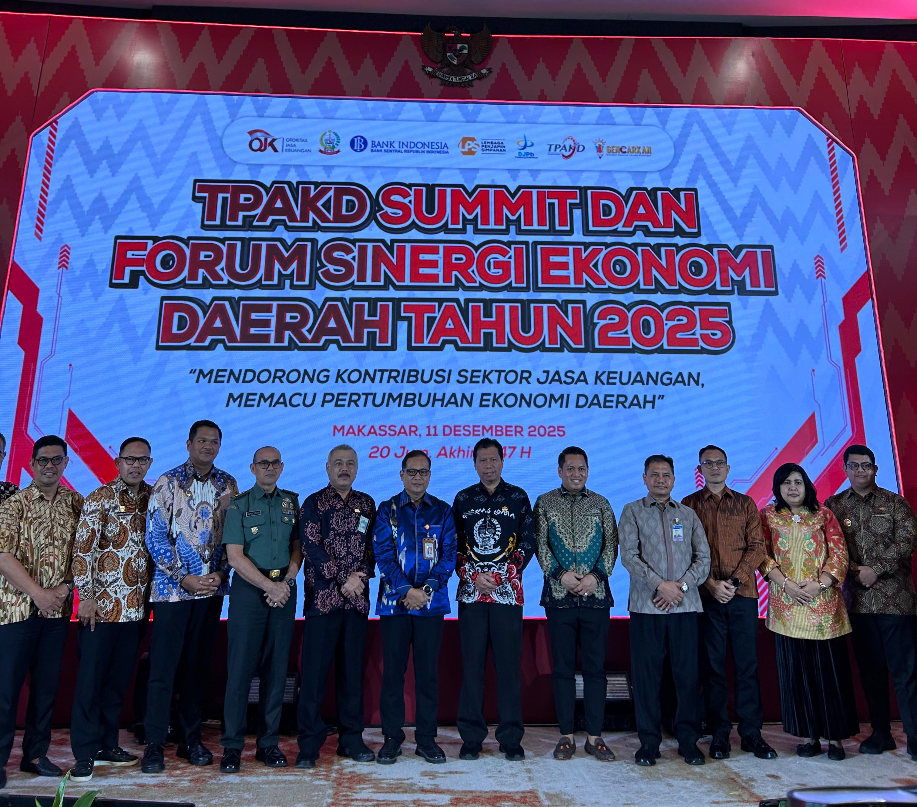 Wakil Ketua Sufriadi Arif Hadiri Pembukaan TPAKD Summit dan Forum Sinergi Ekonomi Daerah