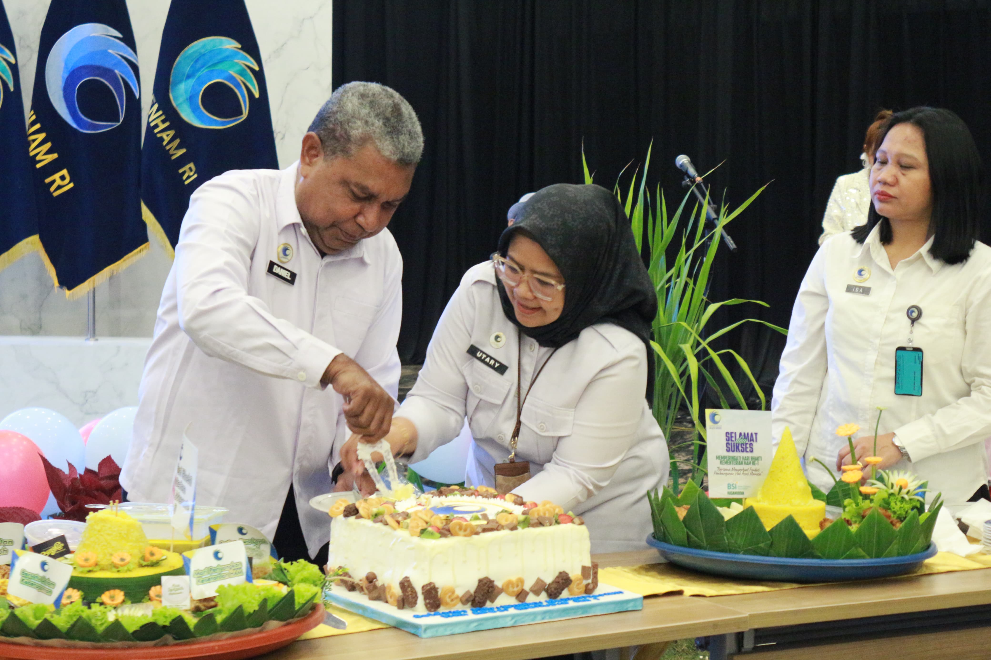 Genap Setahun Berkiprah, Kanwil HAM Sulsel Gelar Tasyakuran