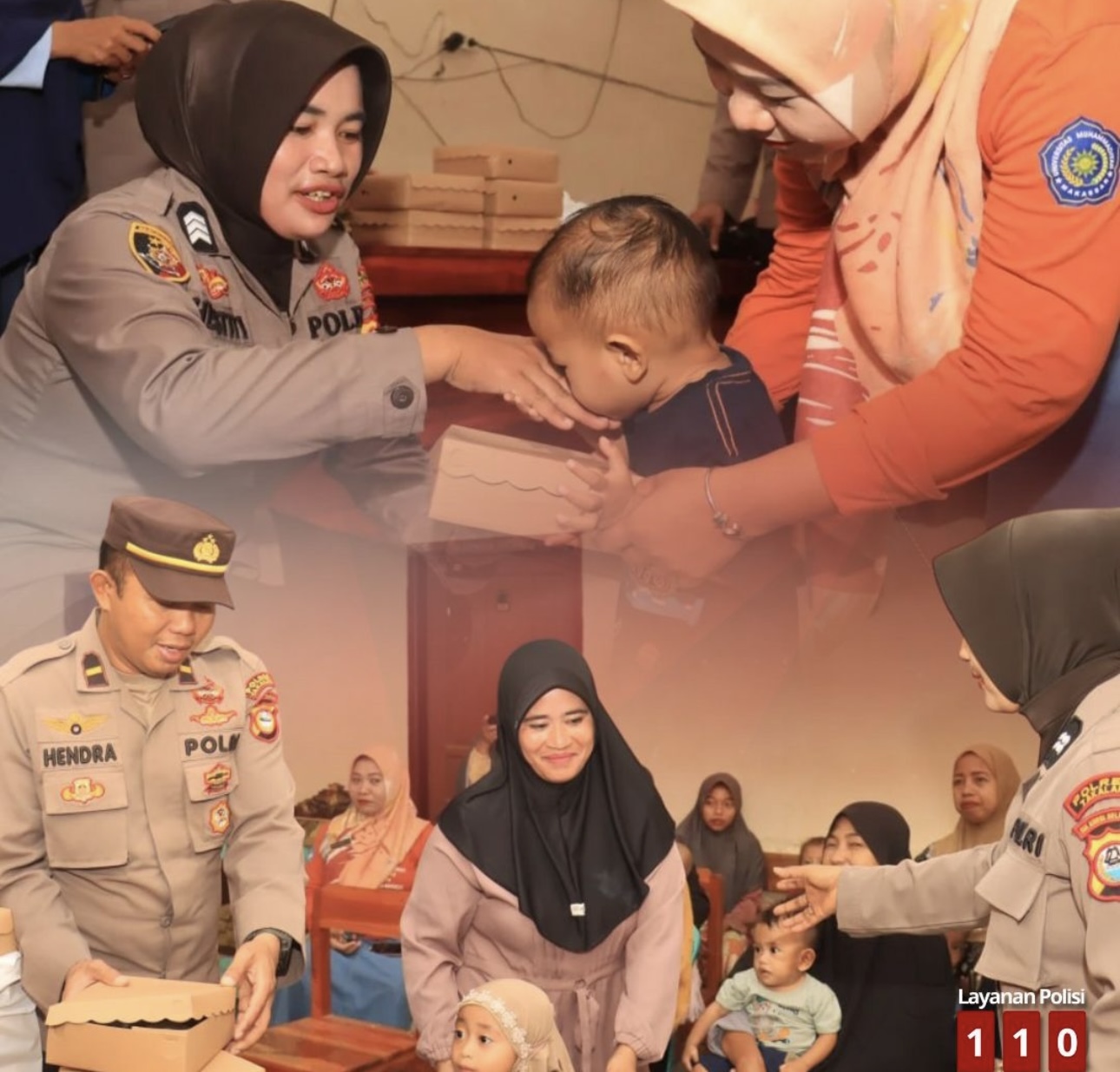 Kapolres Takalar Jadi Bapak Asuh Anak Stunting, Inisiasi “Jumat Berkah” Sentuh Balita dan Ibu Hamil