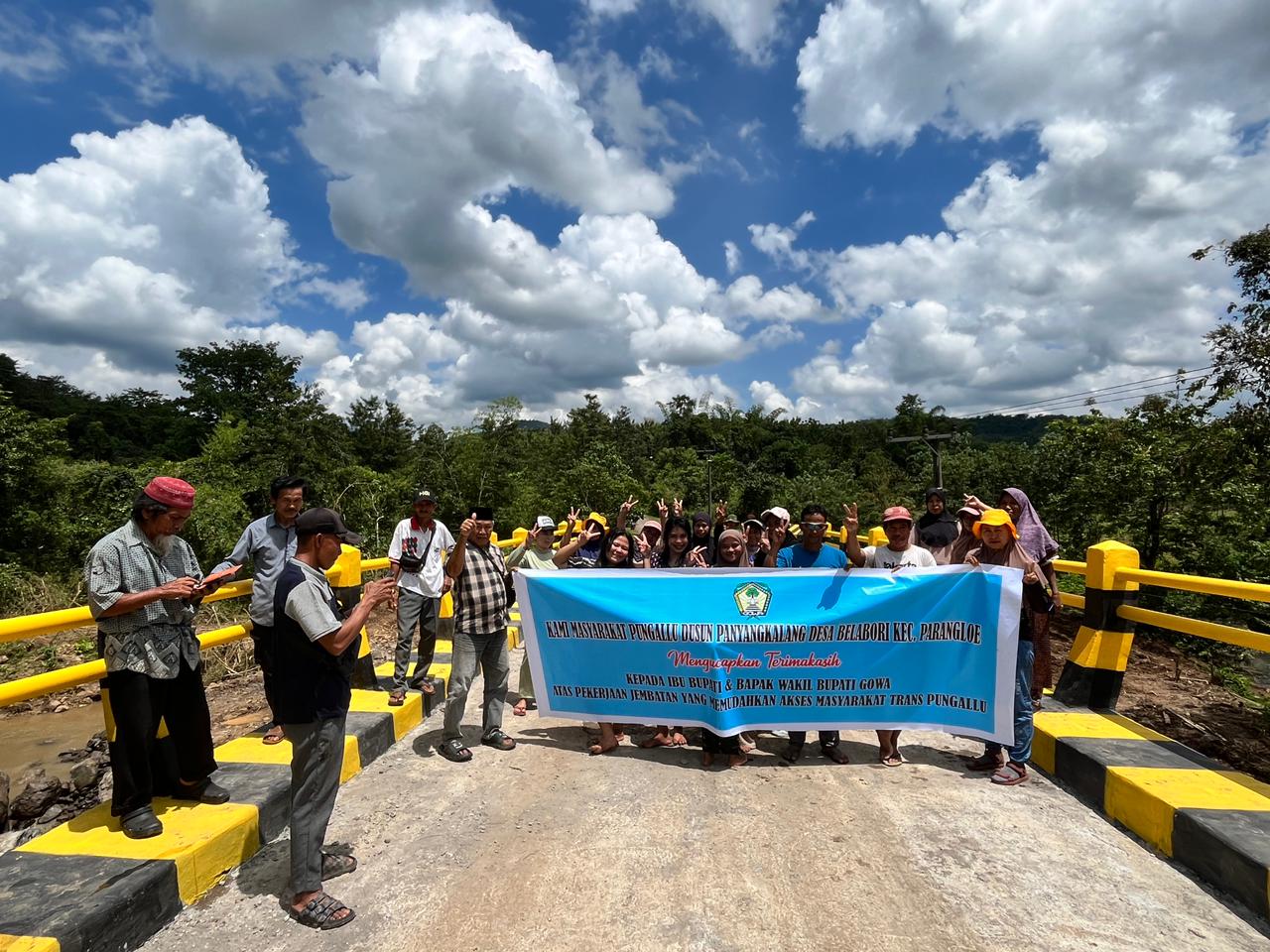 Jembatan Trans Pungallu Selesai Dibangun, Camat Parangloe : Pacu Akses Ekonomi