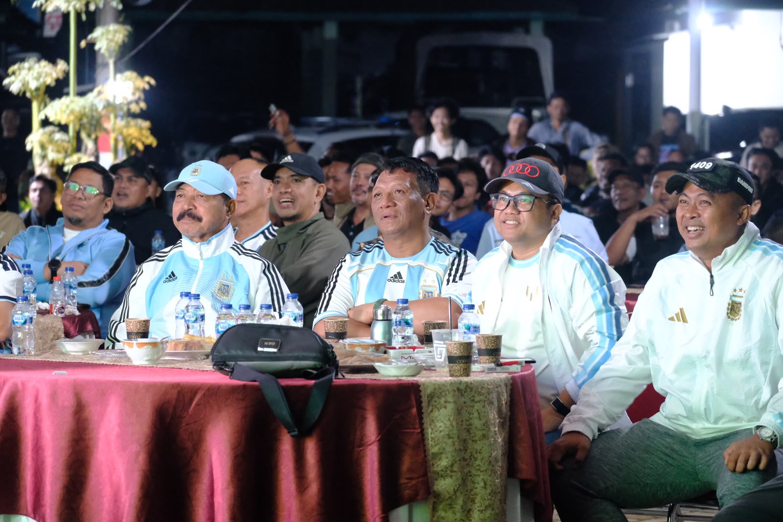 Nobar Piala Dunia di Kodim, Wabup DM Girang Argentina ke Final