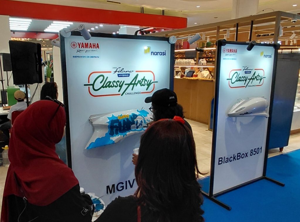 Motor Dilukis Langsung, Classy Artsy Challenge Jadi Magnet Pengunjung TSM Makassar