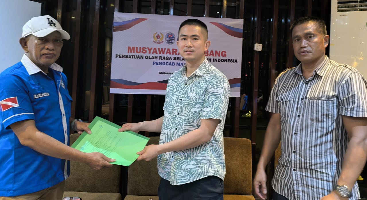 Alfon Romio Pimpin POSSI Makassar, Ketua KONI Optimis Olahraga Selam Kian Berkembang