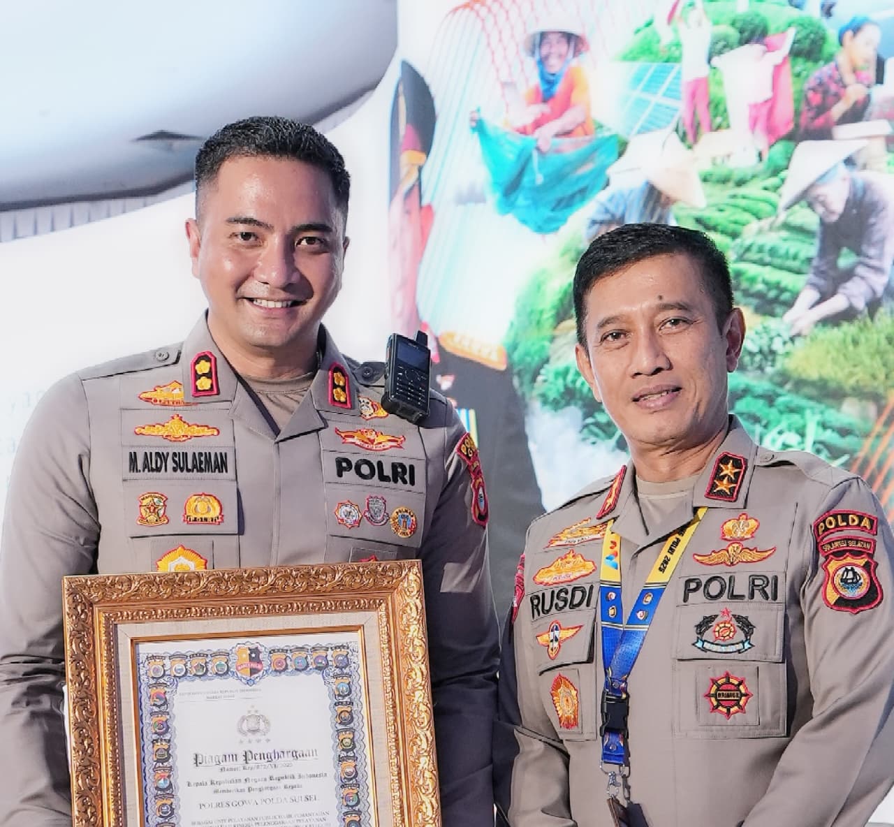 Kapolres Humanis Terima Penghargaan Bergengsi dari Kapolri